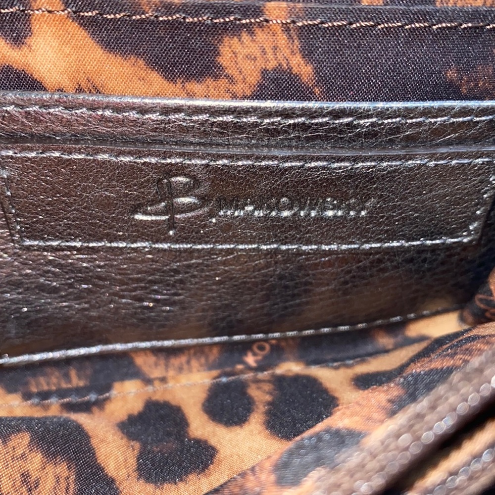 B Makowski Pewter Rutched Leather Wallet EUC - Picture 10 of 14